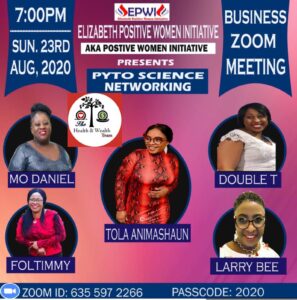 Attend Positive Women Online Business meeting 2020 live on zoom application